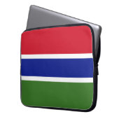 Flagge von Gambia Laptopschutzhülle (Vorderseite Links)