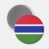 Flagge von Gambia Magnet (Vorderseite/Rückseite)