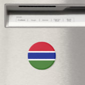 Flagge von Gambia Magnet (In Situ (Geschirrspüler))