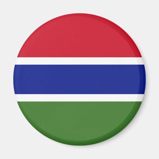 Flagge von Gambia Magnet (Vorne)