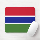 Flagge von Gambia Mousepad (Mit Mouse)
