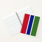 Flagge von Gambia Notizblock (Innenseite)