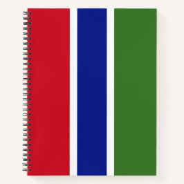 Flagge von Gambia Notizblock