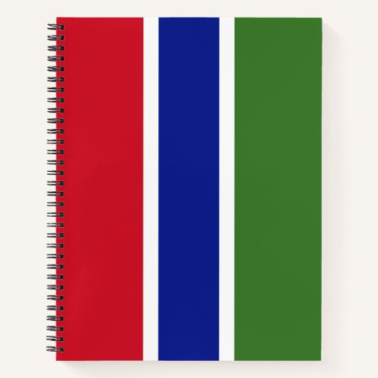 Flagge von Gambia Notizblock (Vorderseite)