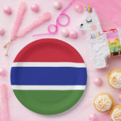 Flagge von Gambia Pappteller (Party)