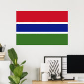 Flagge von Gambia Poster (Heimbüro)