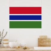 Flagge von Gambia Poster (Küche)