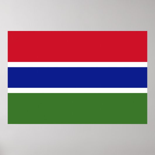 Flagge von Gambia Poster (Vorne)