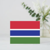 Flagge von Gambia Postkarte (Stehend Vorderseite)