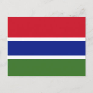 Flagge von Gambia Postkarte