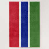Flagge von Gambia Puzzle (Vertikal)