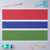 Flagge von Gambia Seidenpapier (Basteln)