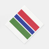 Flagge von Gambia Serviette (Ecke)