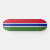Flagge von Gambia Skateboard (Horizontal)