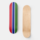Flagge von Gambia Skateboard (Vorderseite)