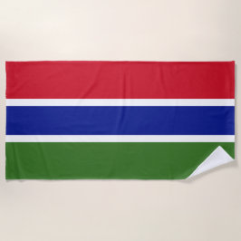 Flagge von Gambia Strandtuch
