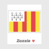 Flagge von Geel, Belgien Aufkleber (Blatt)