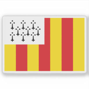 Flagge von Geel, Belgien Aufkleber
