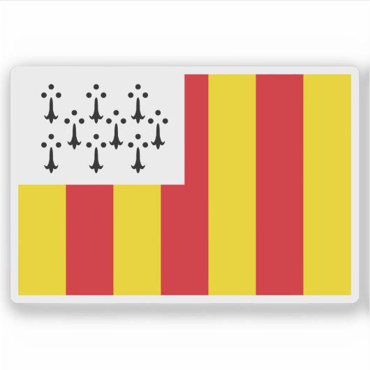 Flagge von Geel, Belgien Aufkleber (Vorderseite)