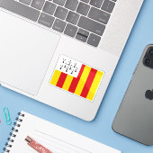 Flagge von Geel, Belgien Aufkleber (Laptop mit iPhone)