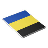 Flagge von Gelderland Notizblock (angewinkelt)