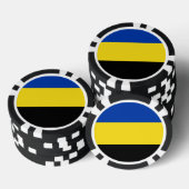 Flagge von Gelderland Pokerchips (Stapel)