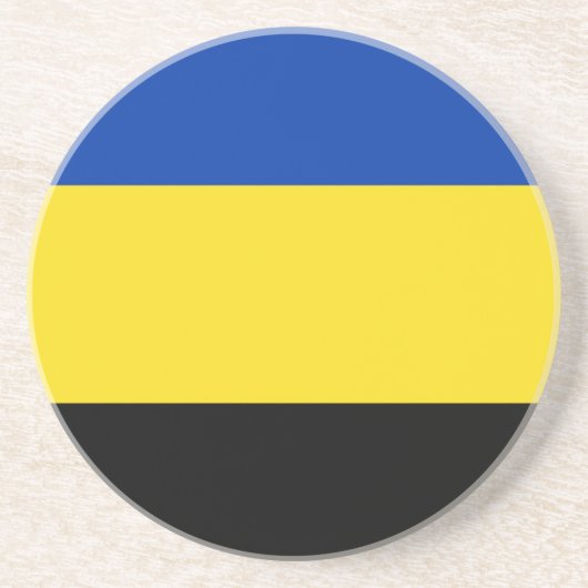 Flagge von Gelderland Sandstein Untersetzer (Vorne)