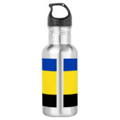 Flagge von Gelderland Trinkflasche (Rückseite)