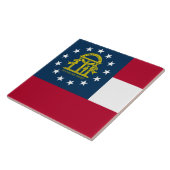 Flagge von Georgia Fliese (Seite)