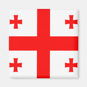 Flagge von Georgia (Land) Magnet