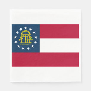 Flagge von Georgia Serviette