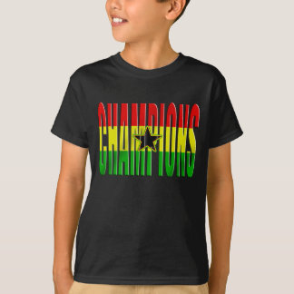 Flagge von Ghana Afrika 2010 Meister-Shirts T-Shirt
