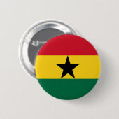 Flagge von Ghana Button (Vorne & Hinten)