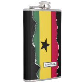 Flagge von Ghana Flachmann (Rechts)