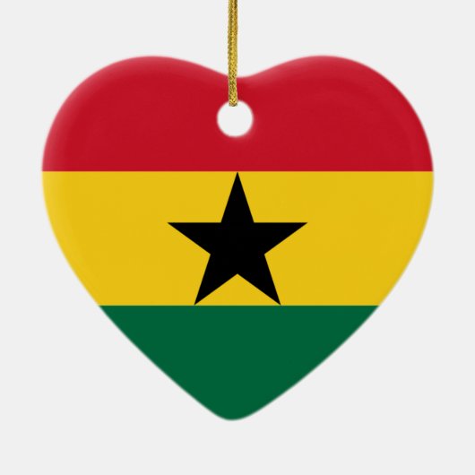 Flagge von Ghana Keramikornament (Hinten)