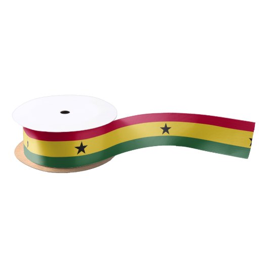 Flagge von Ghana Satinband (Spule)