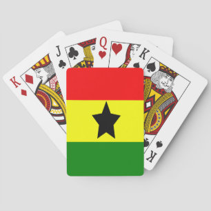 Flagge von Ghana Spielkarten