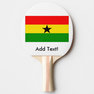 Flagge von Ghana Tischtennis Schläger