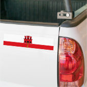 Flagge von Gibraltar Autoaufkleber (Auf Lkw)
