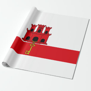 Flagge von Gibraltar Geschenkpapier