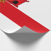 Flagge von Gibraltar Geschenkpapier (Ecke)