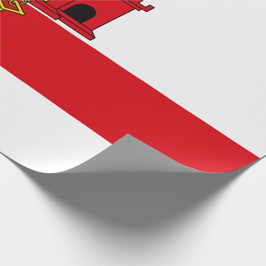 Flagge von Gibraltar Geschenkpapier (Ecke)