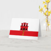 Flagge von Gibraltar Karte (Gelbe Blume)