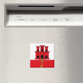 Flagge von Gibraltar Magnet (In Situ (Geschirrspüler))