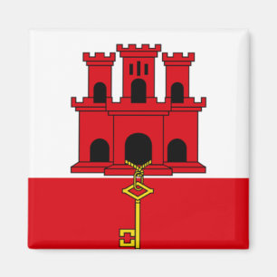 Flagge von Gibraltar Magnet