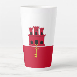 Flagge von Gibraltar Milchtasse