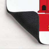 Flagge von Gibraltar Mousepad (Ecke)