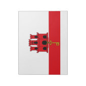 Flagge von Gibraltar Notizblock (Rotiert)