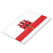Flagge von Gibraltar Notizblock (angewinkelt)