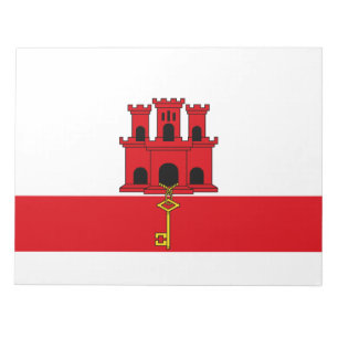 Flagge von Gibraltar Notizblock